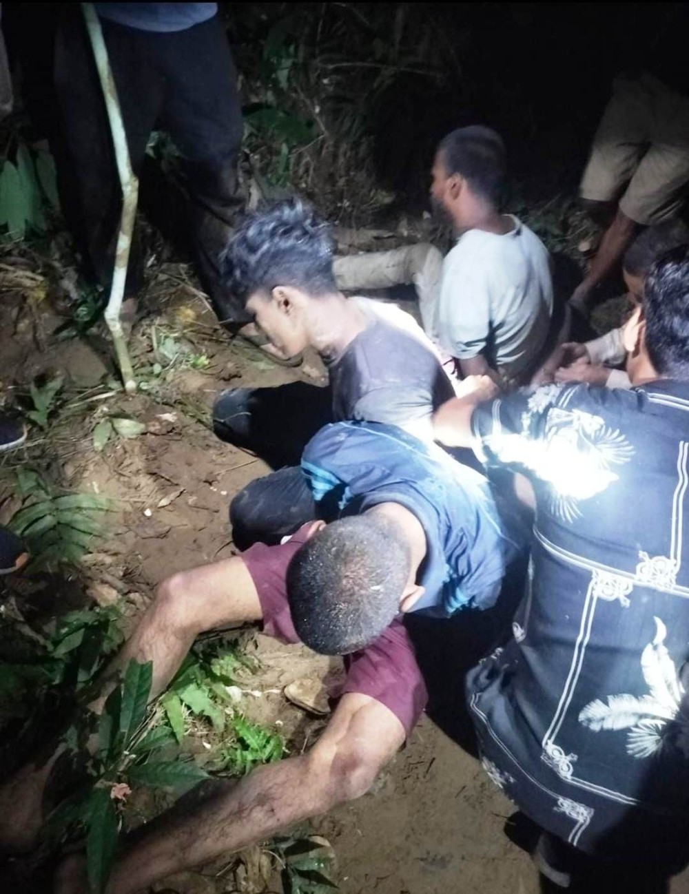 The captured under trial prisoners who had escaped from jail in Mokokchung.